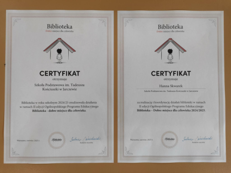 Ogólnopolski Program Edukacyjny  „Biblioteka – dobre miejsce dla człowieka” ukończony!