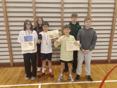 Indywidualne Mistrzostwa Gminy w tenisie stołowym w naszej szkole